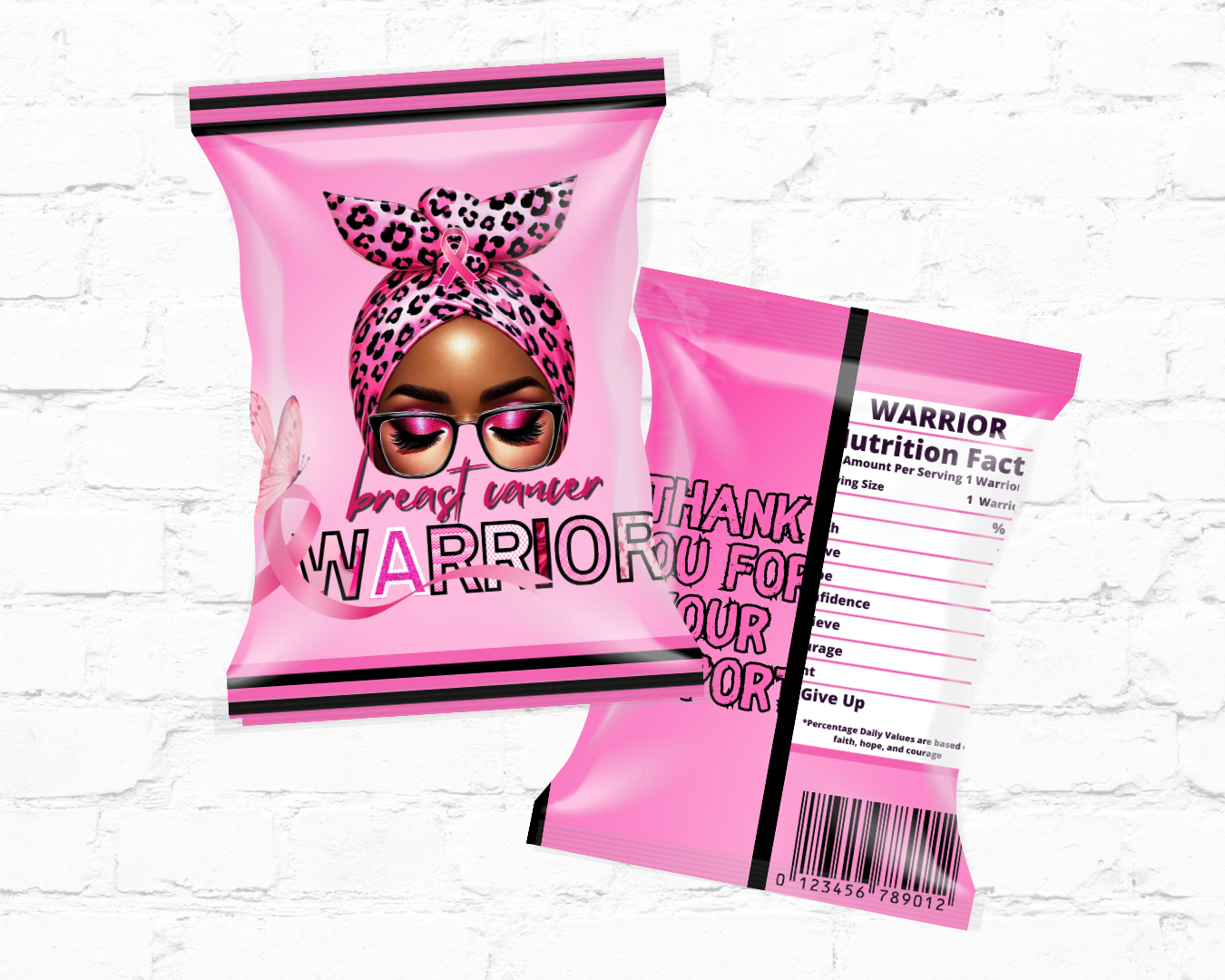 DDV I AM A SURVIVOR CHIP BAG TEMPLATE