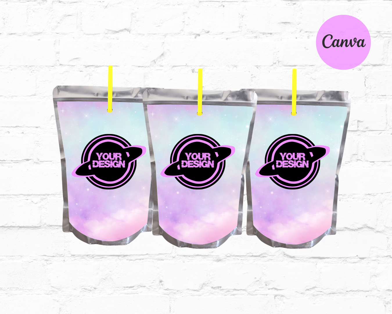 DDV Custom Juice Pouch Template w/ PLR Rights