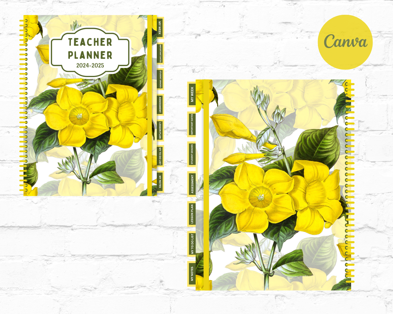 DDV Teacher Floral Planner TFP01 w/PLR Rights
