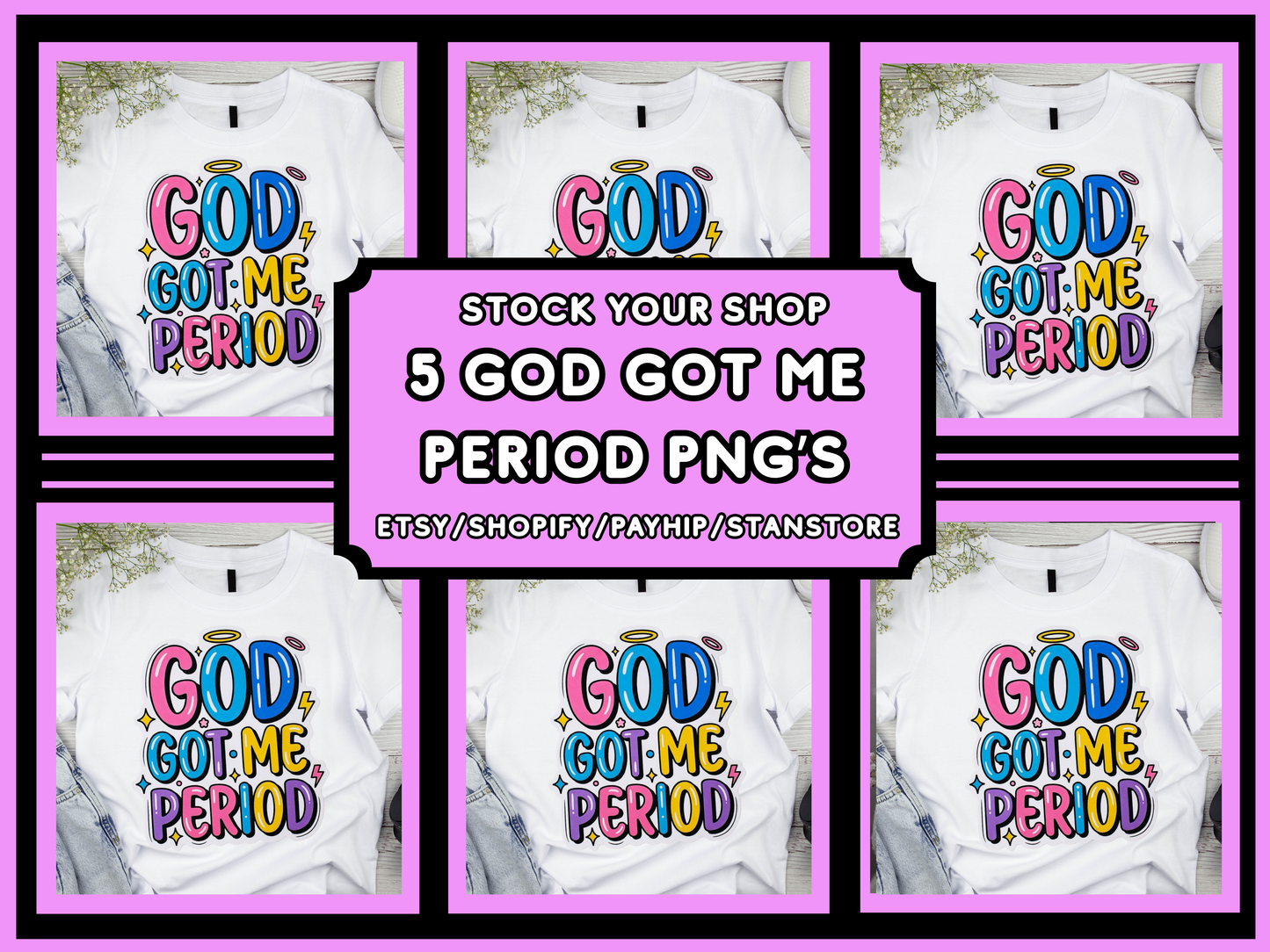 God Got Me Png Bundle
