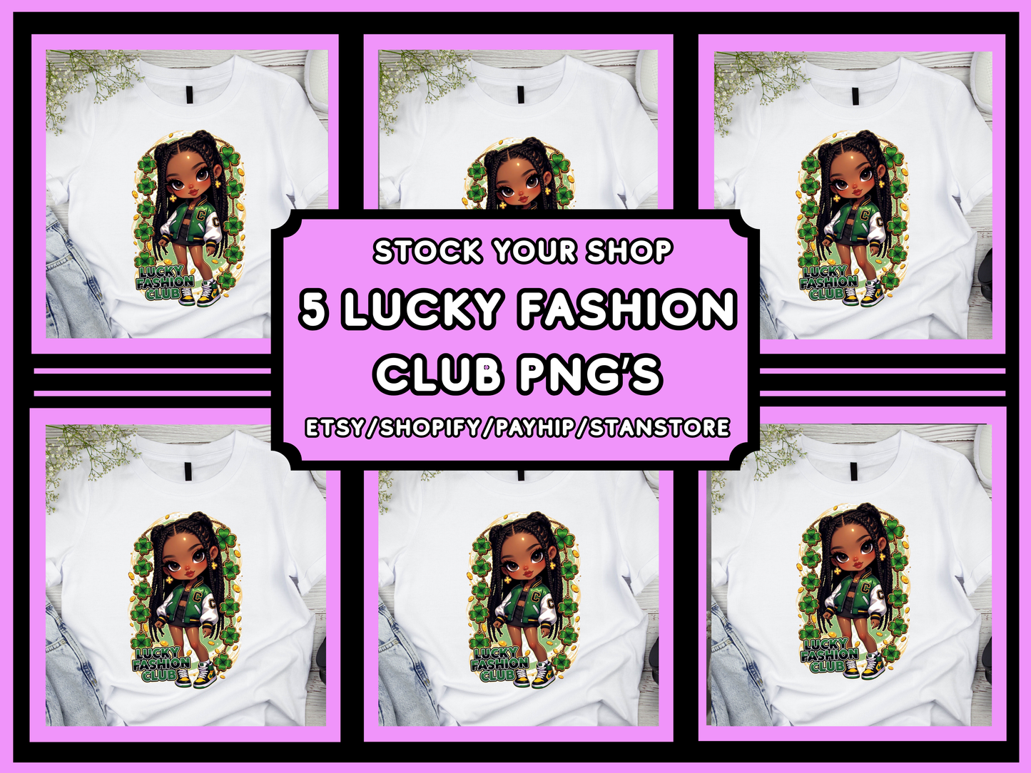 Lucky Fashion Club Png Bundle