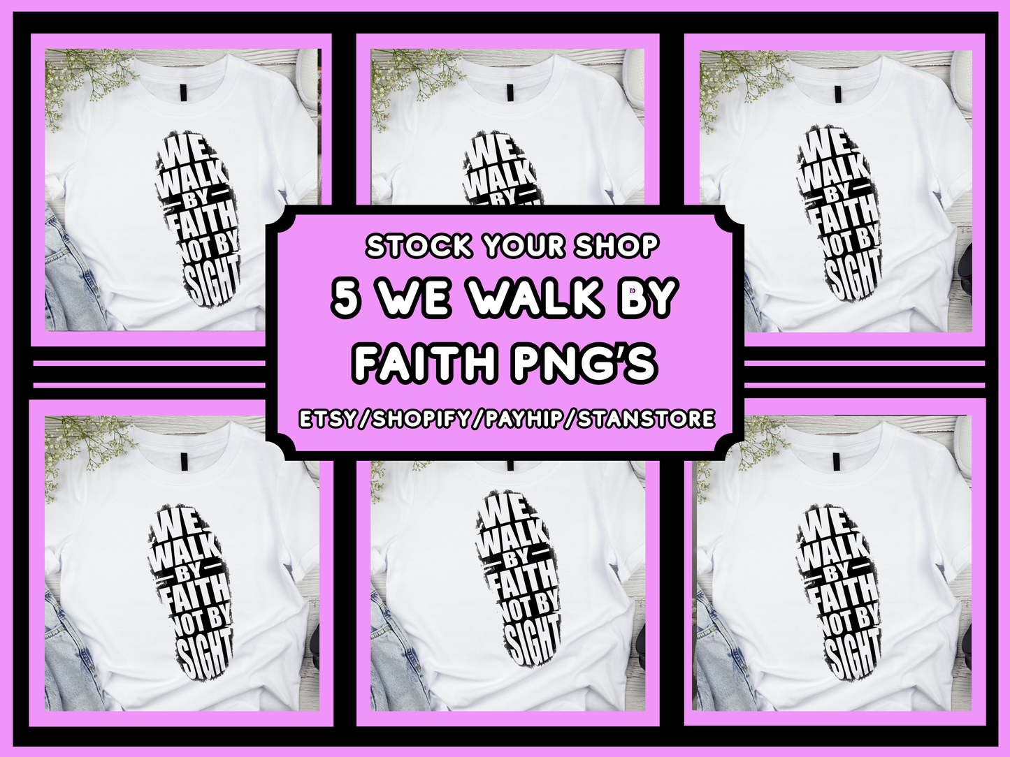 We Walk By Faith Not By Sight Png Bundle