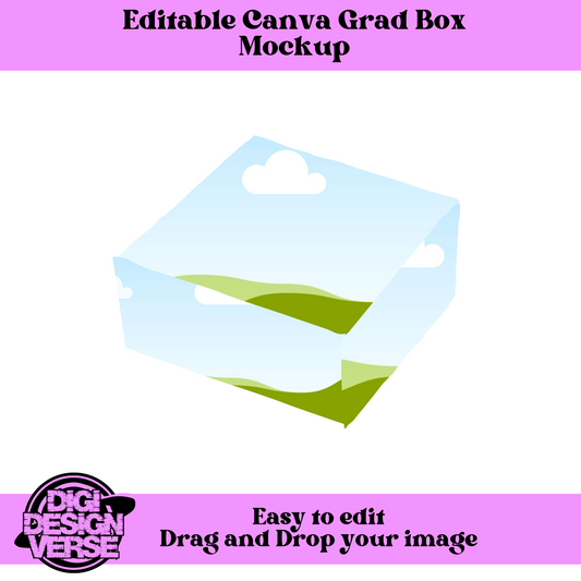 Editable Grad Box Canva Template
