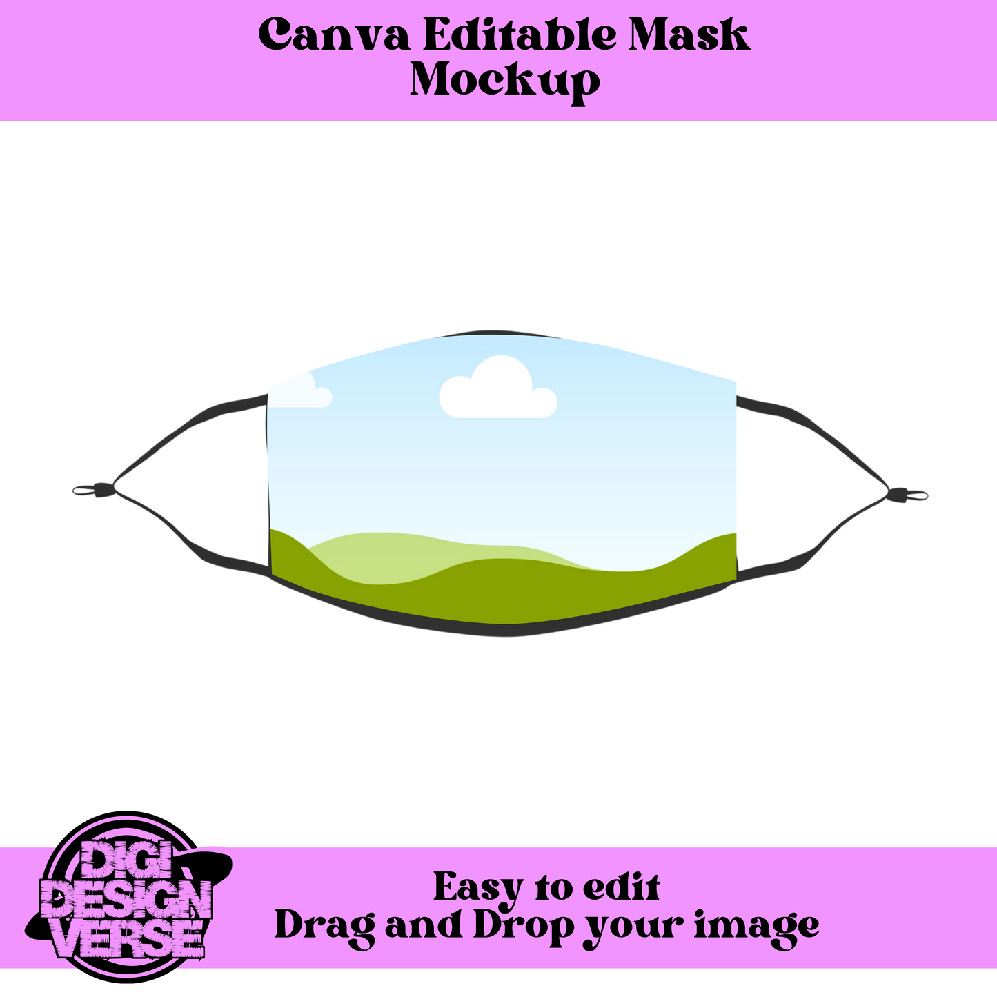 Editable Mask Canva Template