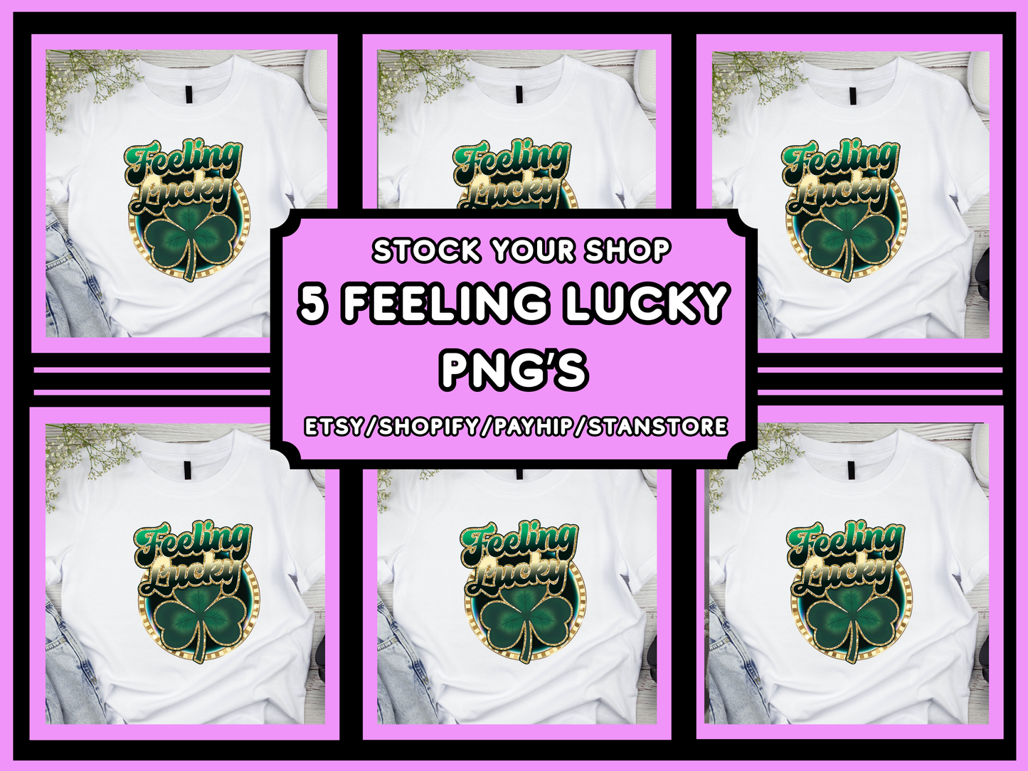 Feeling Lucky Png Bundle