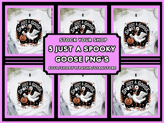 Just a Spooky Goose Png Bundle