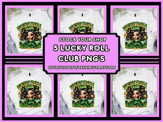 Lucky Roll Club Png Bundle