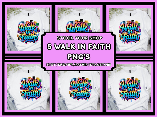 Walk In Faith Png Bundle
